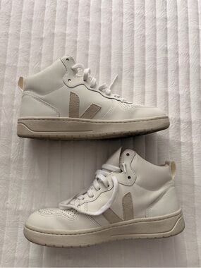 White High-Top Veja Sneakers